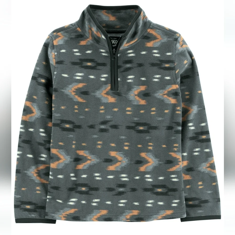 Oshkosh B'gosh Kid Mountain Aztec Print Microfleece Size 7